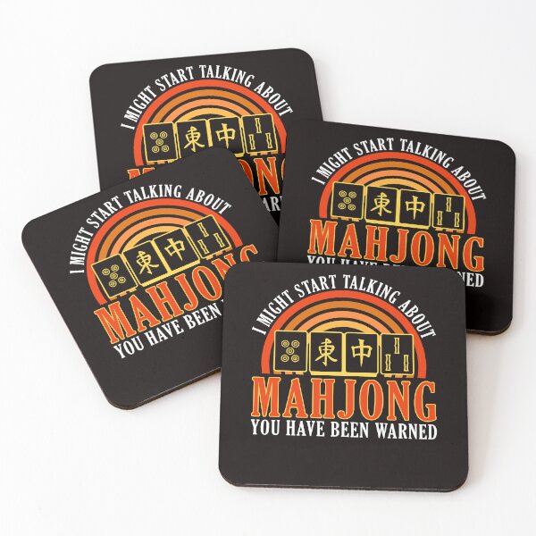 Item preview, Retro Mahjong Vintage Mah-Jongg Player Chinese Board Gaming designed and sold by TomGiantDesigns.