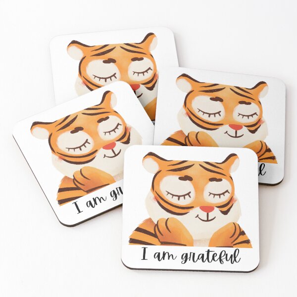 Item preview, Cute Tiger I am grateful designed and sold by dadlal.
