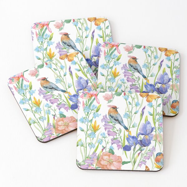 Item preview, Floral Birds Watercolor Art designed and sold by SweetPea49.