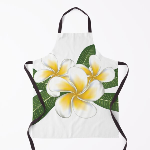 Item preview, White plumeria with leaves designed and sold by AnnArtshock.