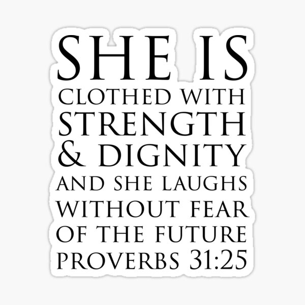 Bible Verse Stickers, She Laughs, Proverbs 31 Quote, Entrepreneur
