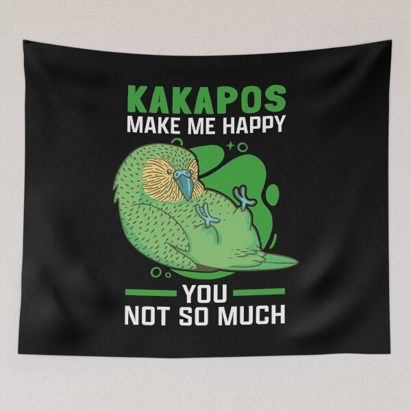 Item preview, Kakapos make New Zealand Kakapo happy designed and sold by madgrfx.