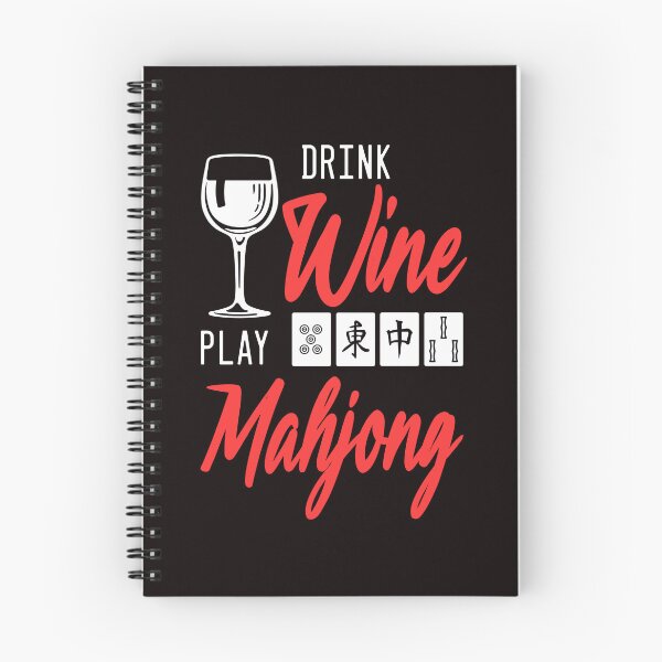 Item preview, Drink Wine Play Mahjong Chinese Board Game Player Solitaire designed and sold by TomGiantDesigns.