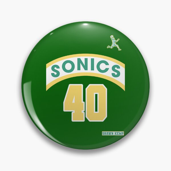 Item preview, Camiseta Shawn Kemp Retro Supersonics estilo años 90 designed and sold by keiumon1800.
