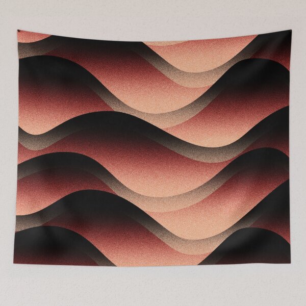 Item preview, Black and red gradient waves designed and sold by TheBlindBandit-.