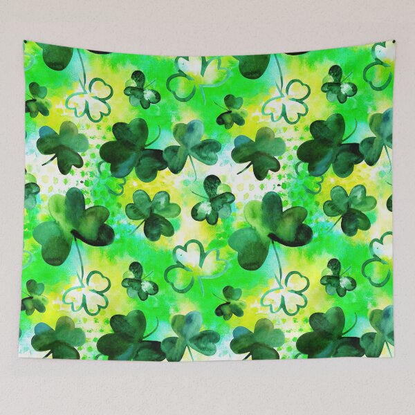 Item preview, Shamrock Watercolor Pattern designed and sold by SweetTea4U.