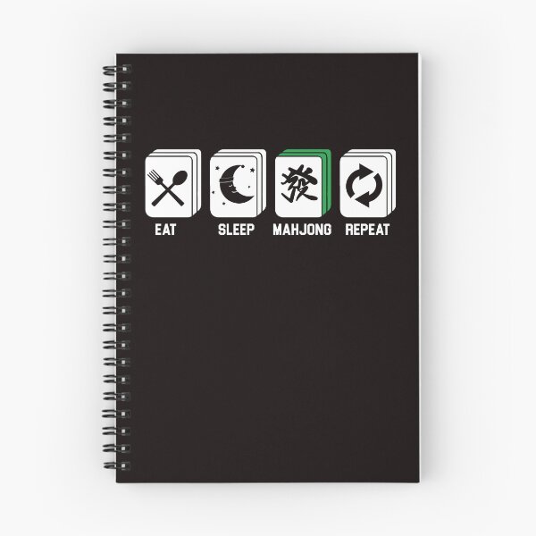 Item preview, Eat Sleep Mahjong Player Mah-Jongg Tiles Board Game Chinese designed and sold by TomGiantDesigns.