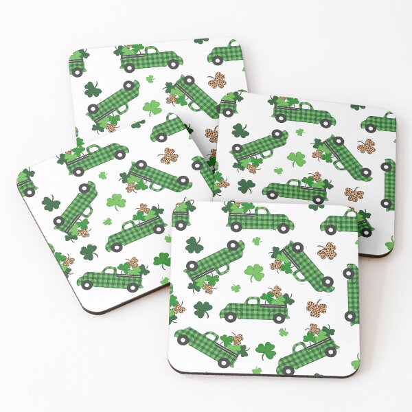 Item preview, Shamrock Plaid Truck Pattern designed and sold by SweetTea4U.