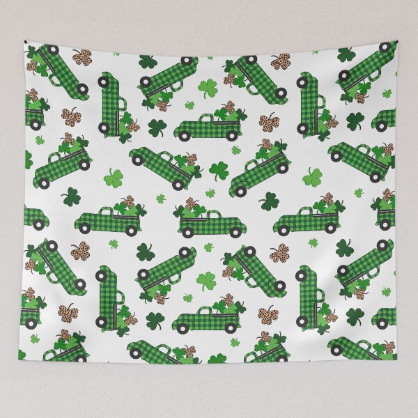 Item preview, Shamrock Plaid Truck Pattern designed and sold by SweetTea4U.