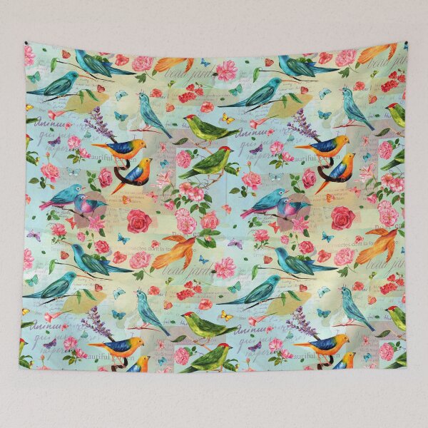 Item preview, Vintage style watercolor birds designed and sold by SweetTea4U.