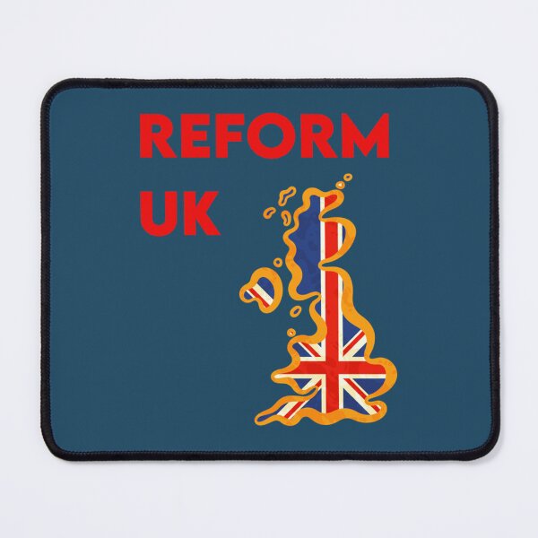 Item preview, uk reform party golden british map designed and sold by TrendyFashionG.