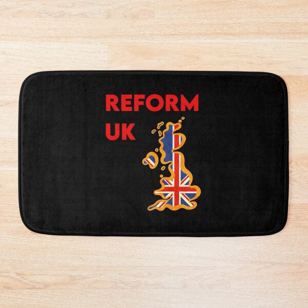 Item preview, uk reform party golden british map   designed and sold by TrendyFashionG.
