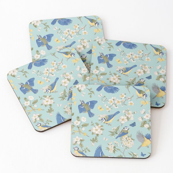 Item preview, Chinoiserie floral birds designed and sold by SweetTea4U.