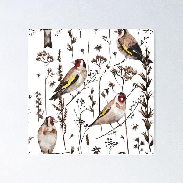 Item preview, Goldfinch birds and autumn designed and sold by SweetTea4U.
