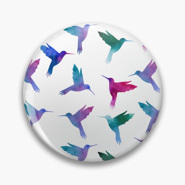 Item preview, Hummingbird watercolor pattern designed and sold by SweetTea4U.