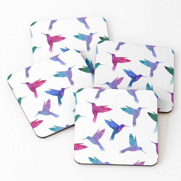 Item preview, Hummingbird watercolor pattern designed and sold by SweetTea4U.