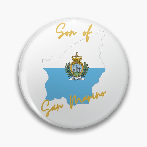 Item preview, Son of San Marino Map Flag designed and sold by NovawayDirect.
