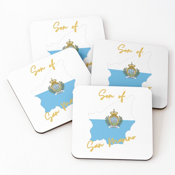 Item preview, Son of San Marino Map Flag designed and sold by NovawayDirect.