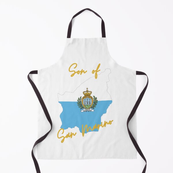 Item preview, Son of San Marino Map Flag designed and sold by NovawayDirect.