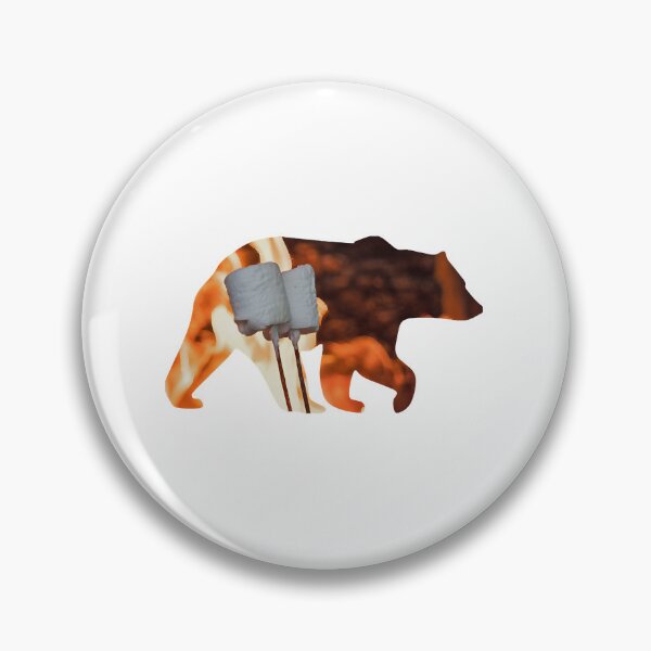 Item preview, Colorful Graphic of Bear and Camp Fire Marshmallow  designed and sold by GjBBCFDDy.