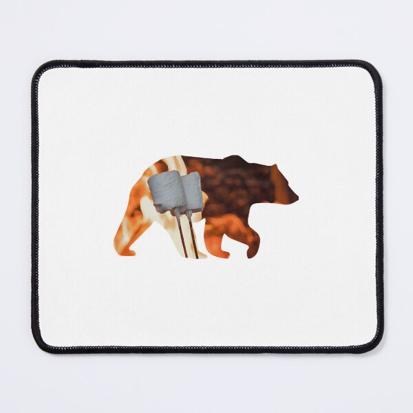 Item preview, Colorful Graphic of Bear and Camp Fire Marshmallow designed and sold by GjBBCFDDy.