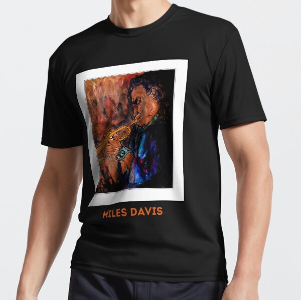 Miles Davis - "Harmonic Portraits" Art Series by Hristo Vitchev Active T-Shirt