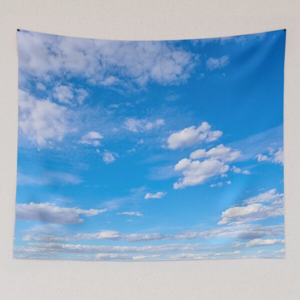 Item preview, Fluffy clouds in a bright blue sky designed and sold by Louise-Carson.