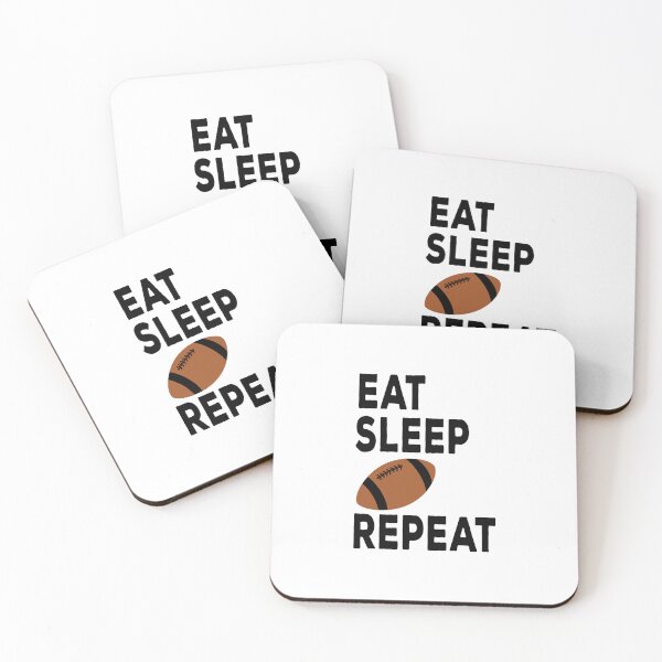 Item preview, Eat sleep football repeat designed and sold by FASHIONGALLERIA.