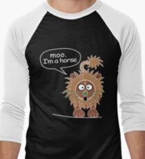 Moo. I'm a horse Men's Baseball ¾ T-Shirt
