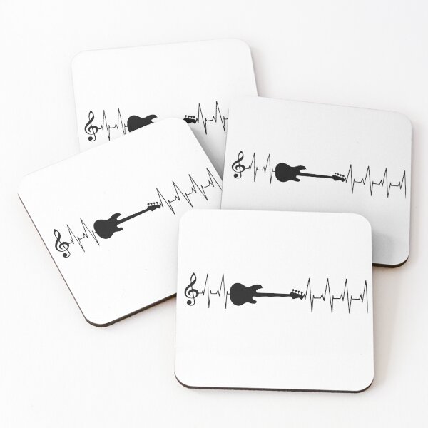 Item preview, Bass Guitar and Heartbeat Line designed and sold by Primroaddesigns.