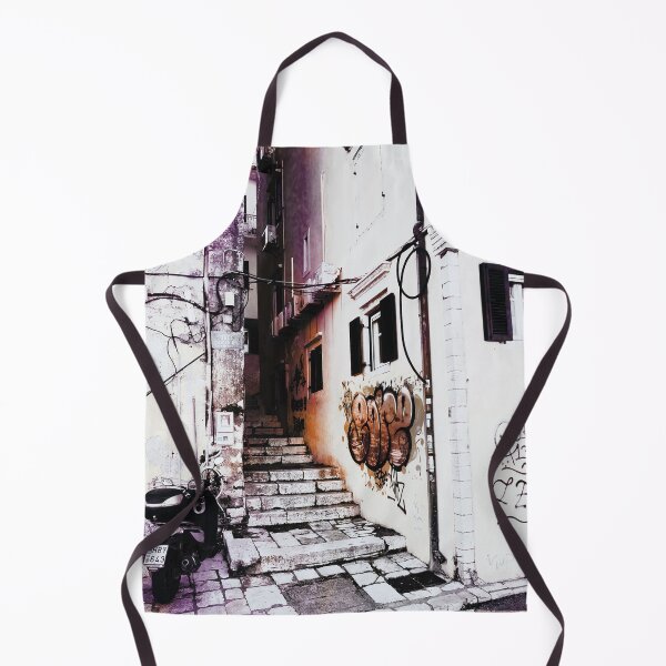 Item preview, Old Town Corfu Grunge Street Art Poster designed and sold by nickbrayimages.
