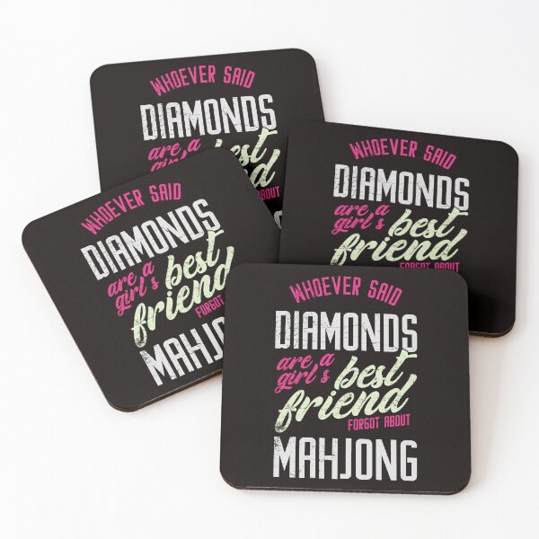 Item preview, Girls Friends Best Mahjong Tiles Mah-Jongg Player Solitaire designed and sold by TomGiantDesigns.