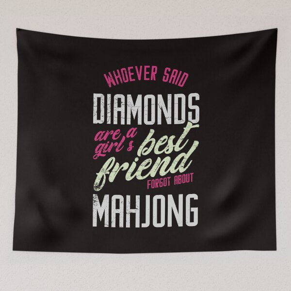 Item preview, Girls Friends Best Mahjong Tiles Mah-Jongg Player Solitaire designed and sold by TomGiantDesigns.