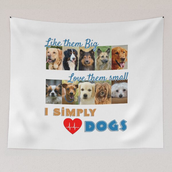 Item preview, I Simply Love Dogs Photo Design  designed and sold by Amazing Arts Designs.