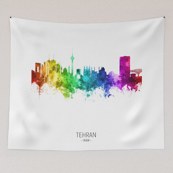 Item preview, Tehran Iran Skyline designed and sold by ArtPrints.