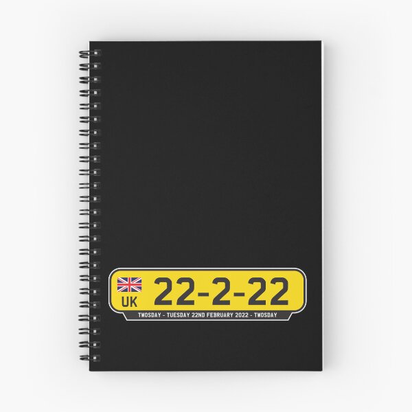 Item preview, UK License Plate - Twosday Tuesday 22-2-22  - Historical Date 22 February 2022 designed and sold by Rhu Creations.