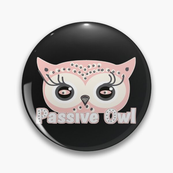 Item preview, passive owl funny bird owl eyes designed and sold by vibeno1.