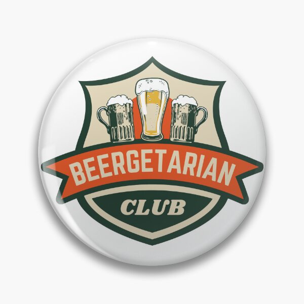 Item preview, Beergetarian Club Craft Beer Lover Brewery Pub Beer Mugs Vintage designed and sold by ladylaughprints.