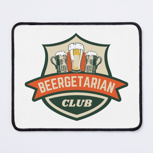 Item preview, Beergetarian Club Craft Beer Lover Brewery Pub Beer Mugs Vintage designed and sold by ladylaughprints.