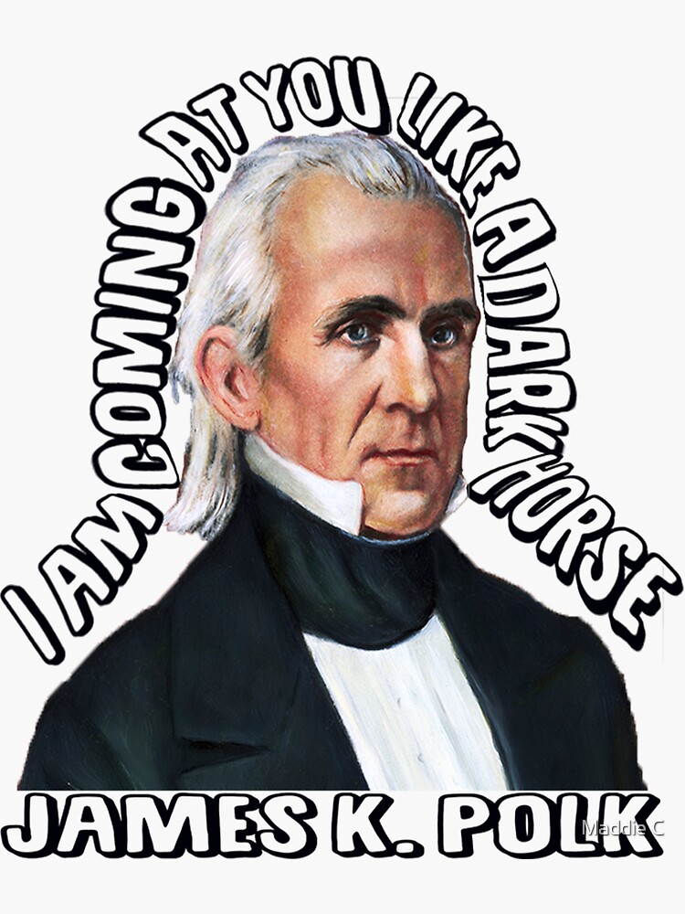 "James K Polk" Sticker for Sale by maddieswimsutah Redbubble