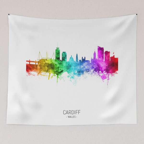Item preview, Cardiff Wales Skyline designed and sold by ArtPrints.