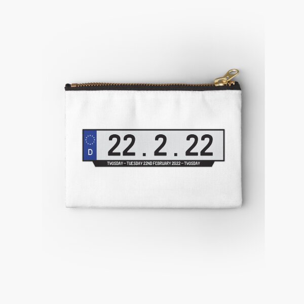 Item preview, Germany License Plate - Twosday Tuesday 22-2-22  - Historical Date 22 February 2022 designed and sold by Rhu Creations.