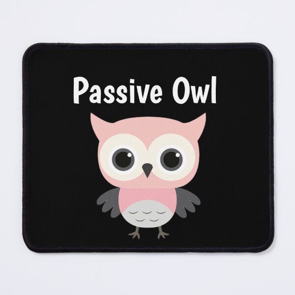 Item preview, passive owl feather flapping owls in pink designed and sold by vibeno1.