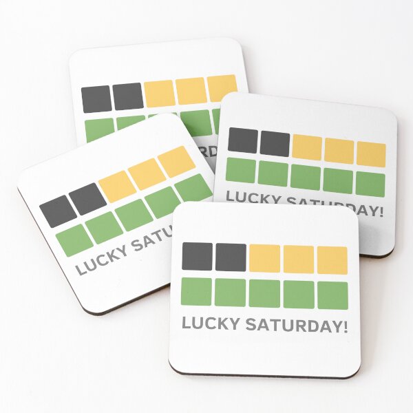 Item preview, Wordle lucky Saturday designed and sold by Souzian.