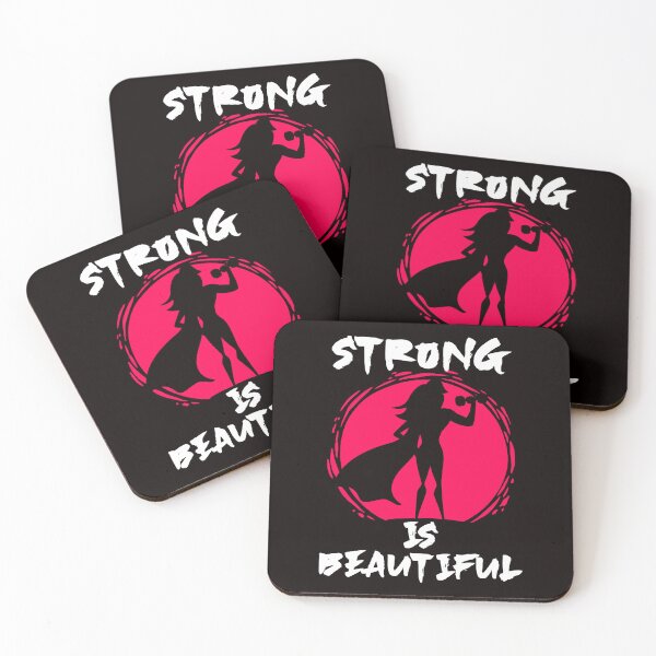 Item preview, Strong Is Beautiful Fitness Gym Bodybuilding Weightlifting designed and sold by TomGiantDesigns.