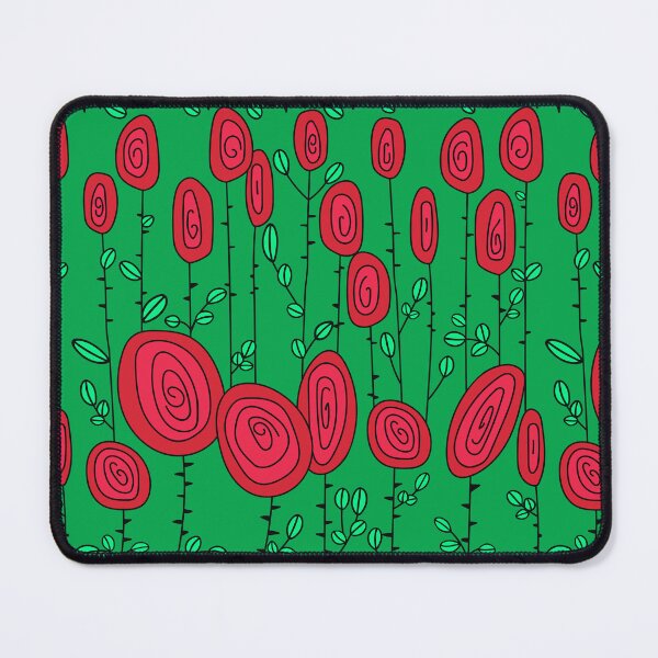 Item preview, Retro Abstract Multi Color Pattern Red Roses designed and sold by Hic21.