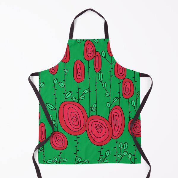 Item preview, Retro Abstract Multi Color Pattern Red Roses designed and sold by Hic21.