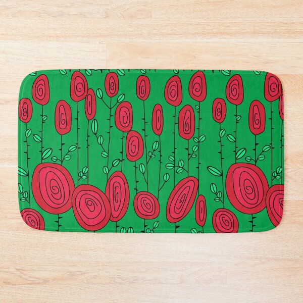 Item preview, Retro Abstract Multi Color Pattern Red Roses designed and sold by Hic21.