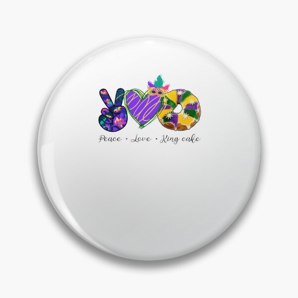 Item preview, Peace Love King Cake Mardi Gras 2022 designed and sold by EspenoyStore.