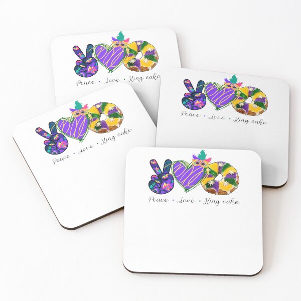 Item preview, Peace Love King Cake Mardi Gras 2022 designed and sold by EspenoyStore.